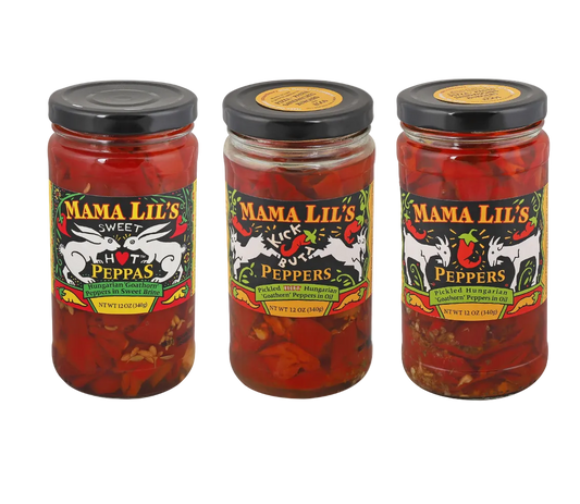 Mama Lil's Pickled Pepper Variety - 12oz.
